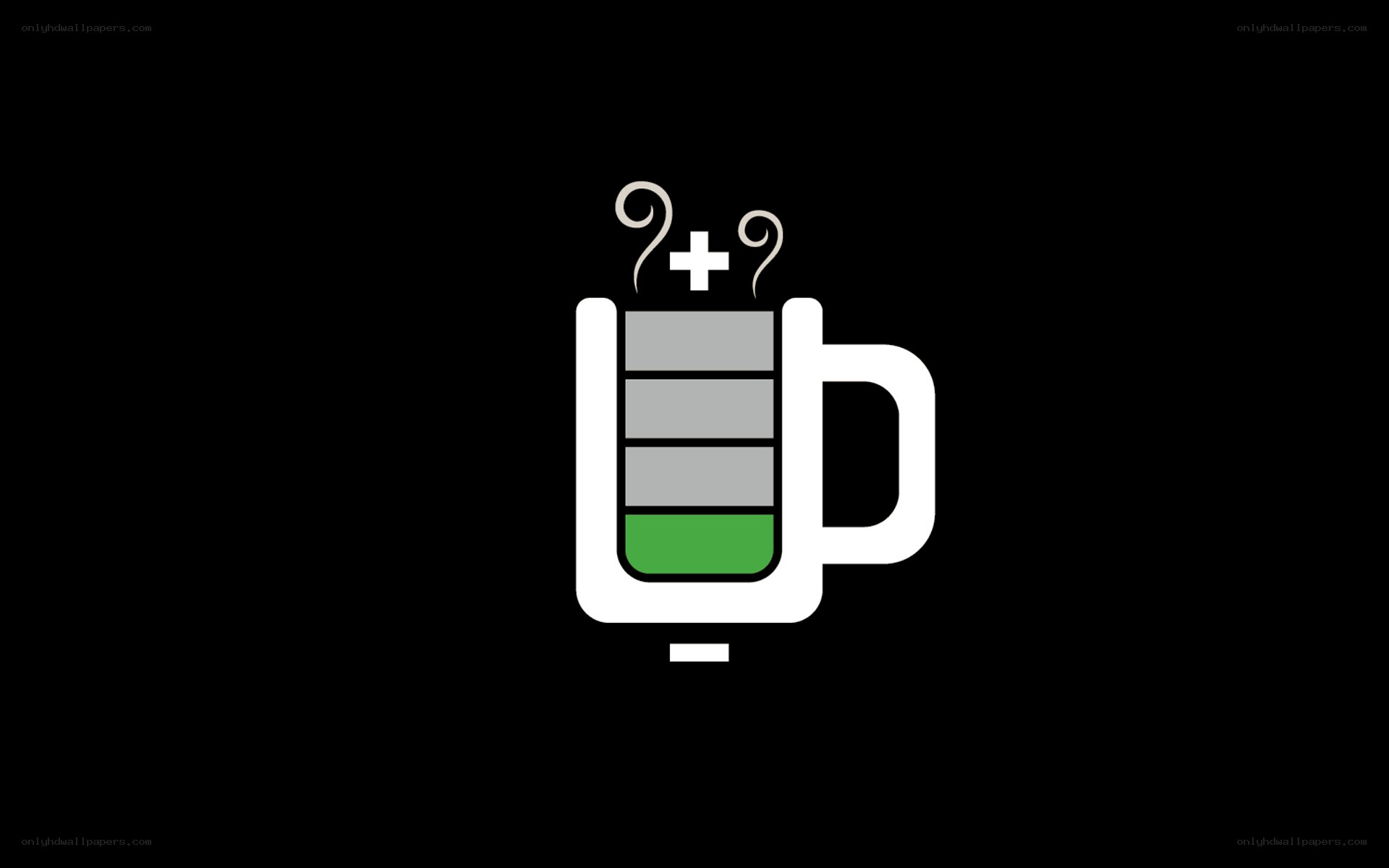 coffee mug battery icon