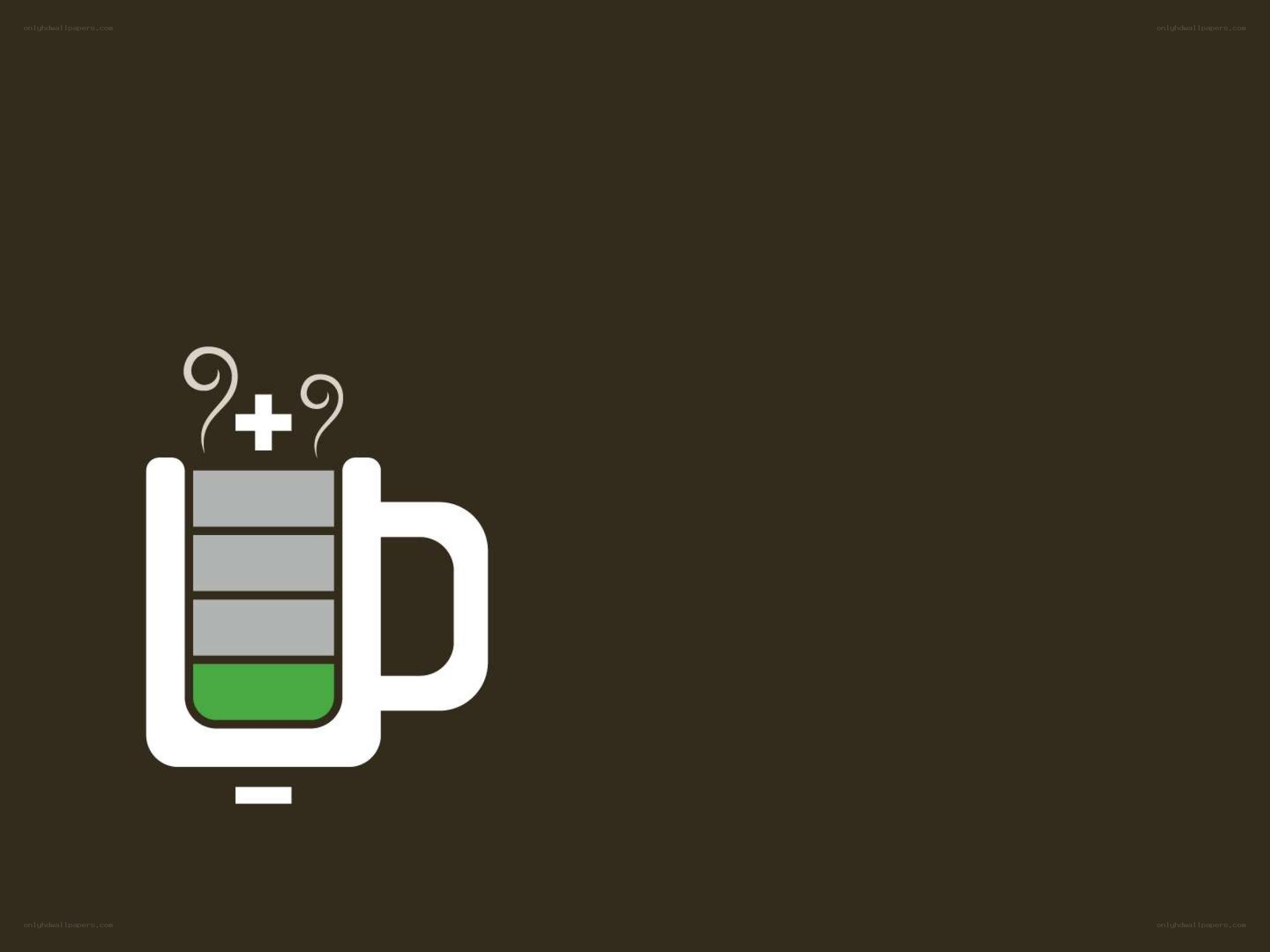 coffee mug battery icon