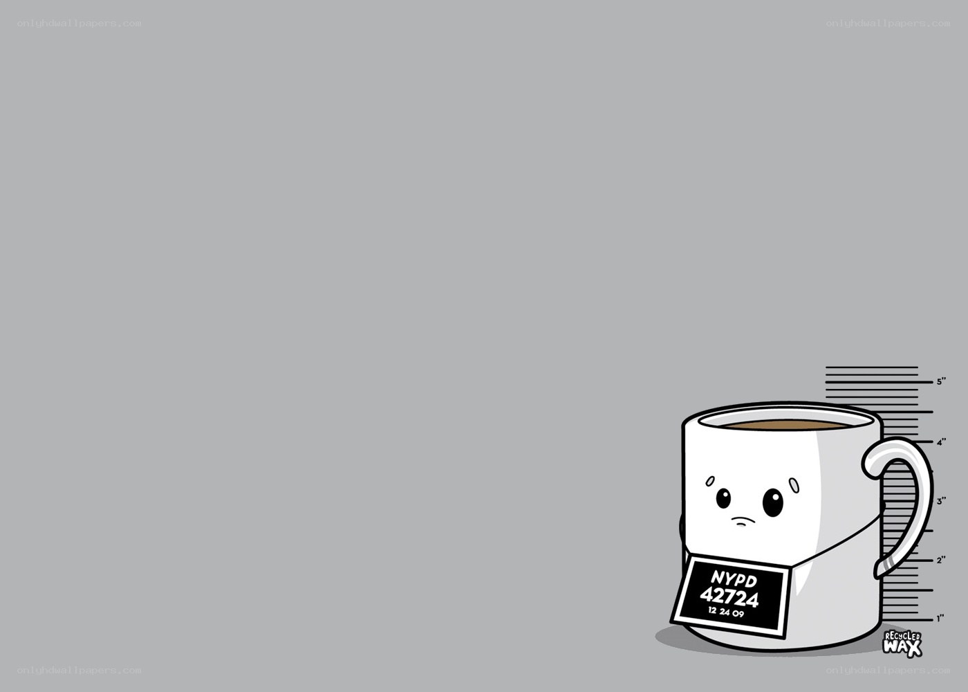 coffee mug mugshot