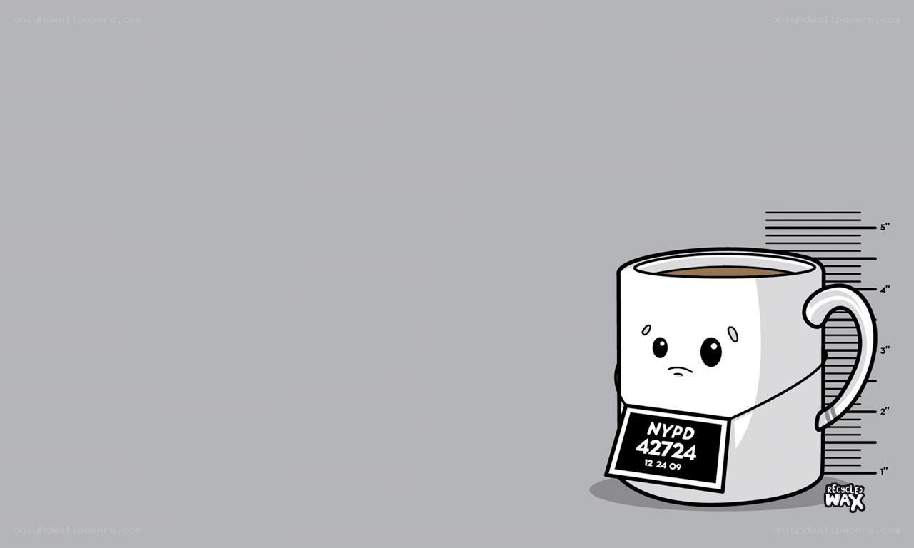 coffee mug mugshot