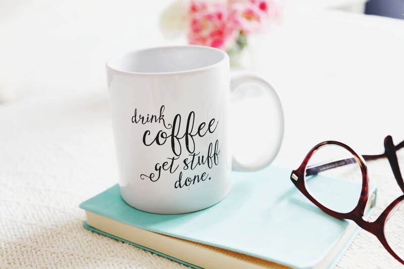 Coffee Mug on Book