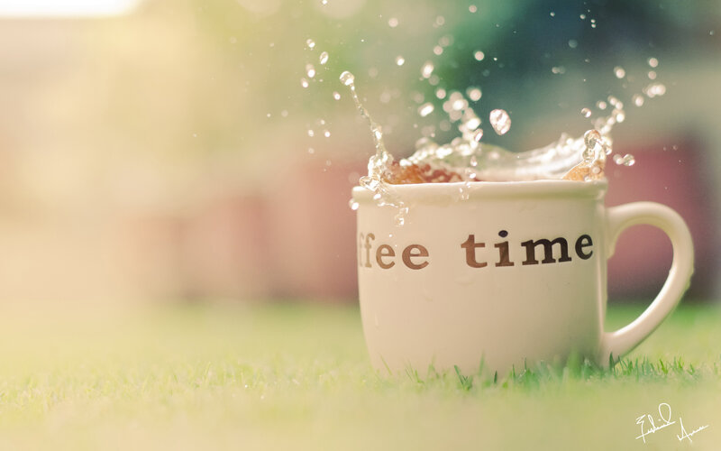 Coffee Mug on Grass