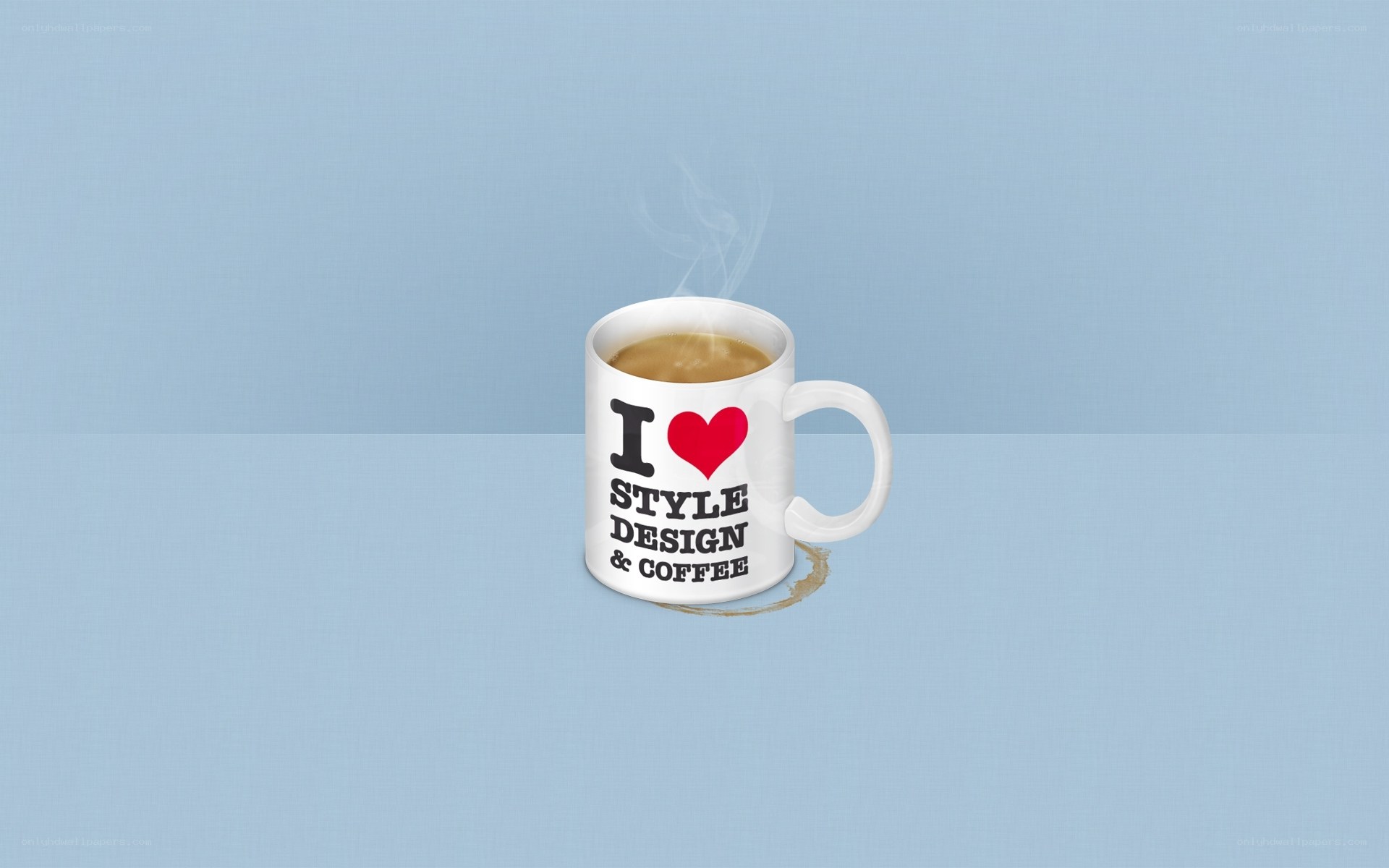 coffee mug with design love