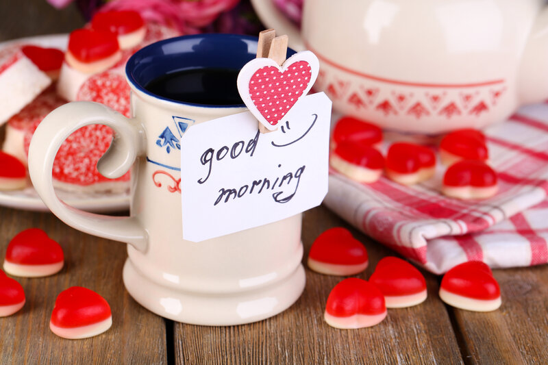 Coffee Mug with Note — Red