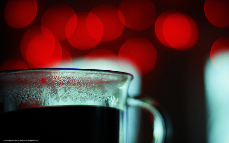coffee mug with red lights