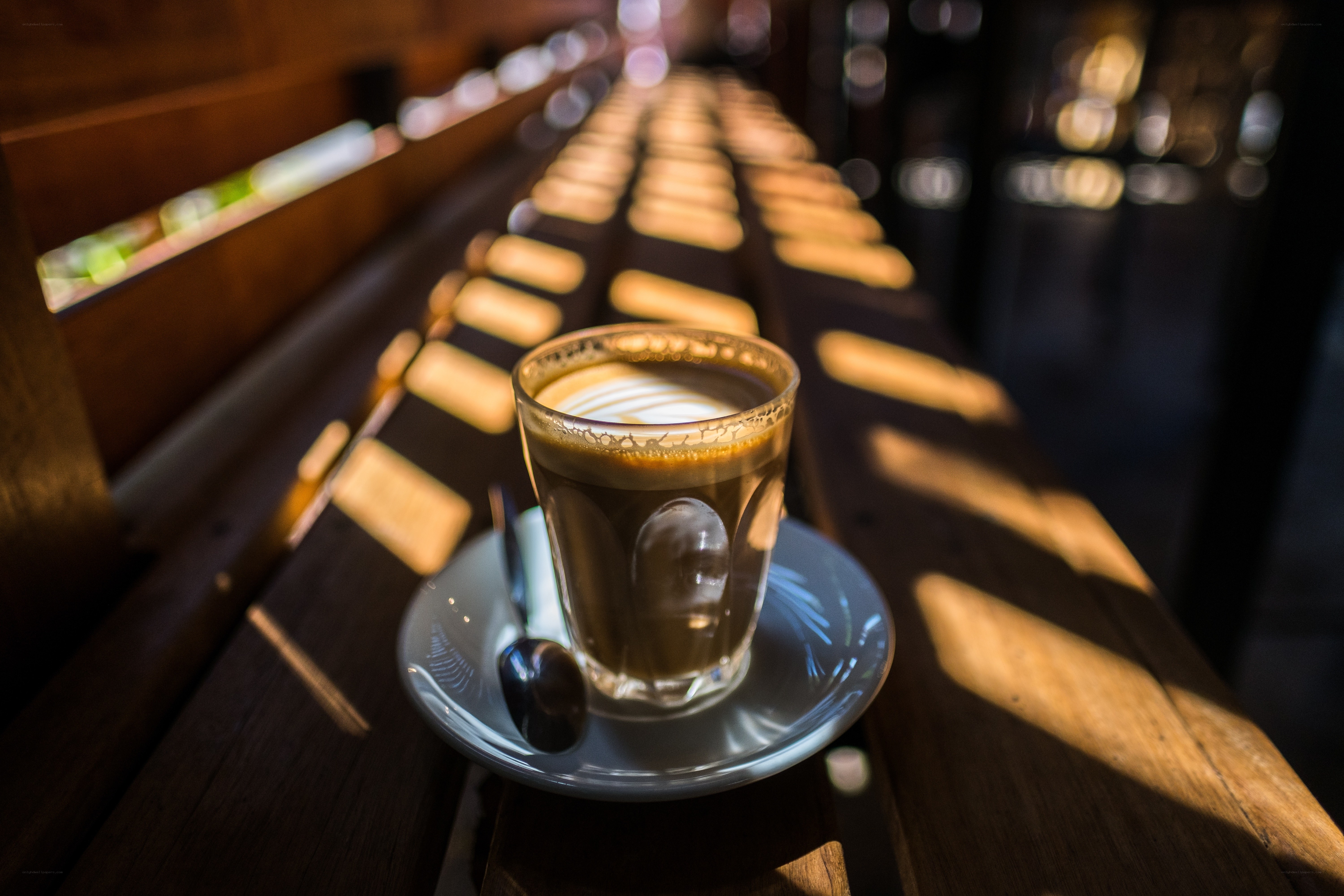 coffee on a wooden table