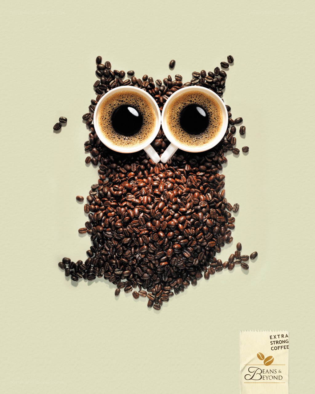 coffee owl advertisement