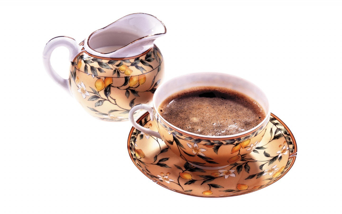 coffee set with creamer