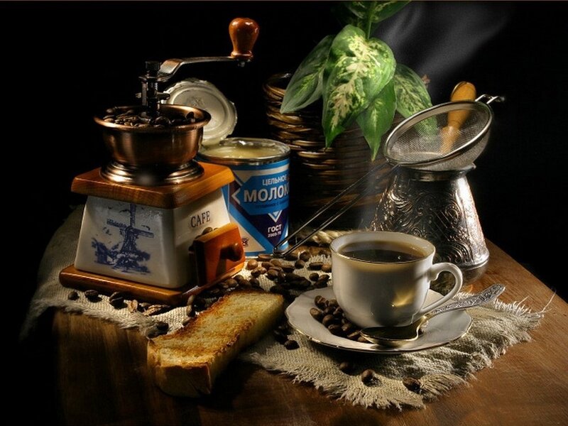 Coffee Setup on Table
