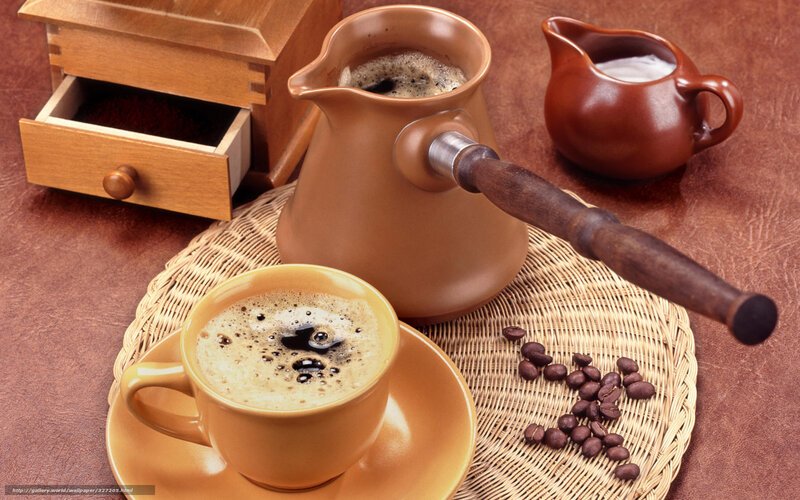 coffee setup with grinder