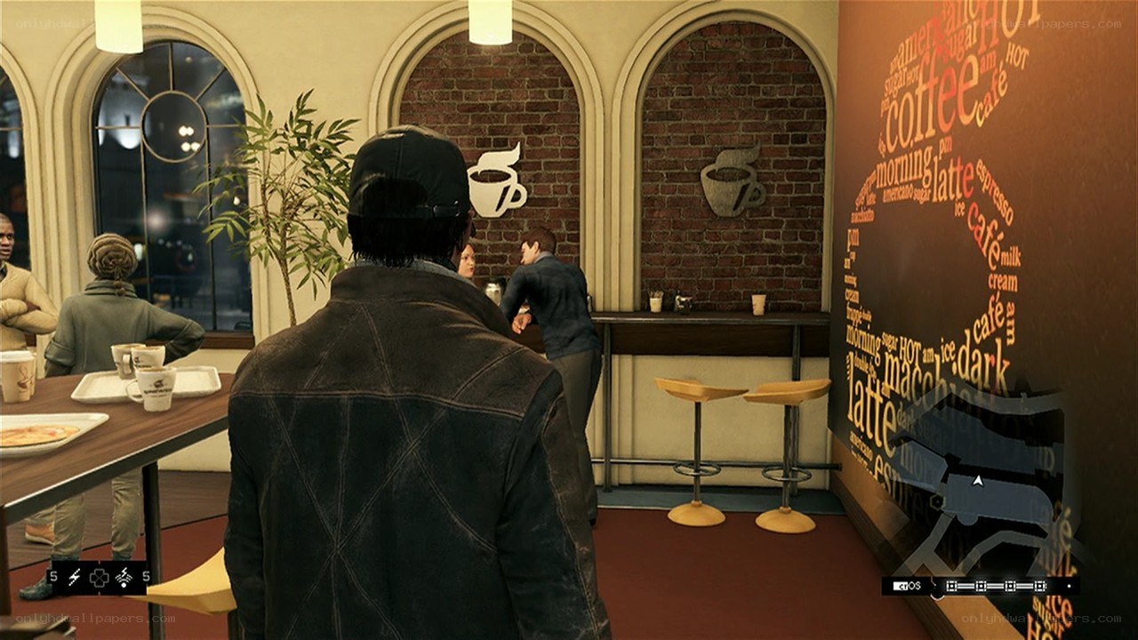 coffee shop interior scene