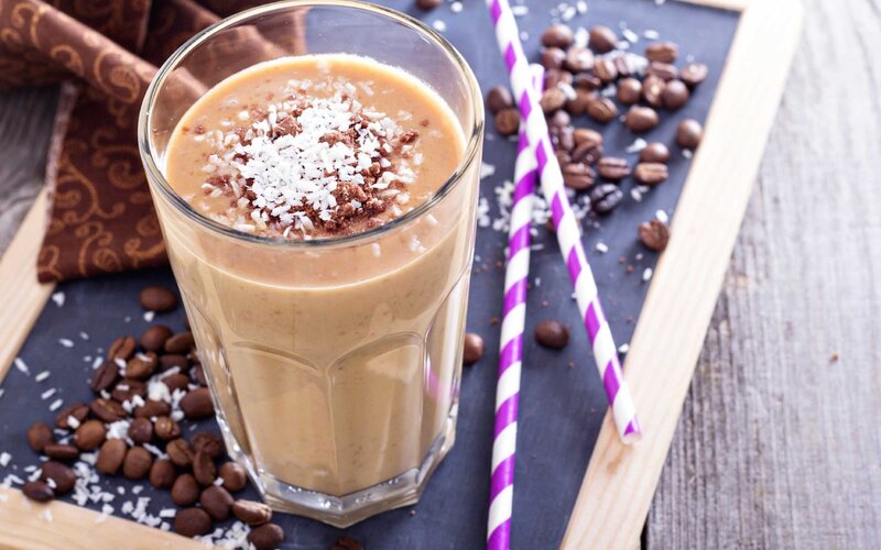 Coffee Smoothie in Glass