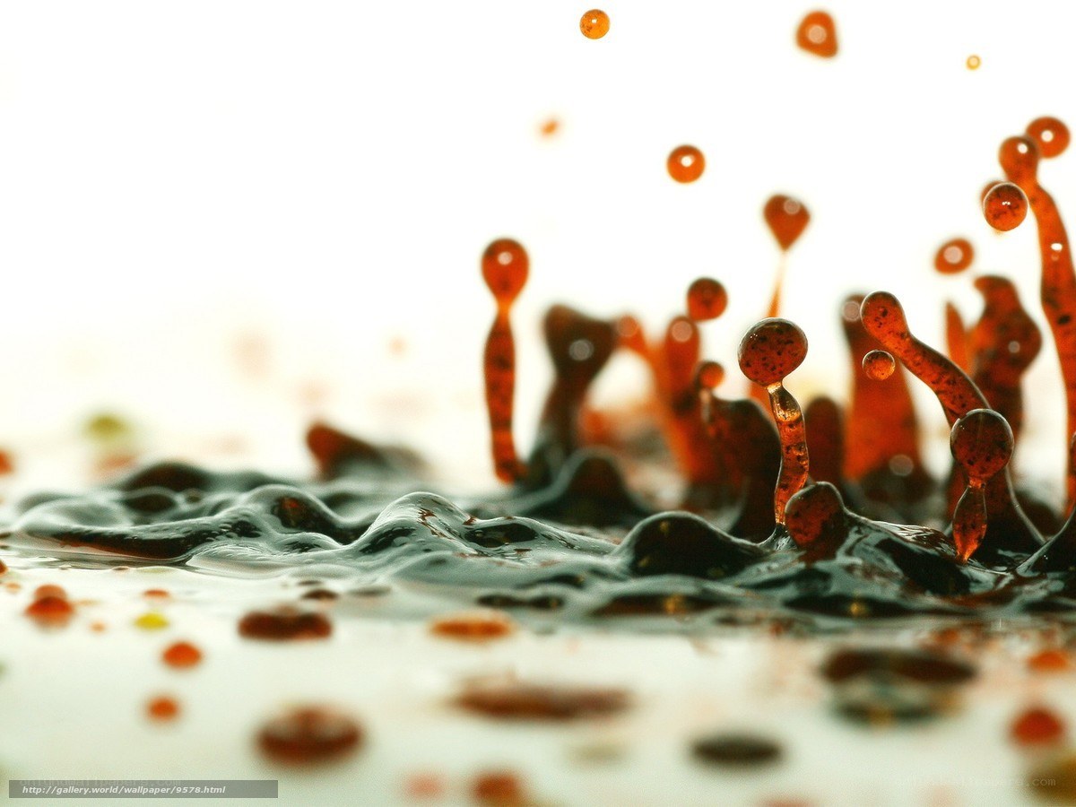 coffee splash in motion