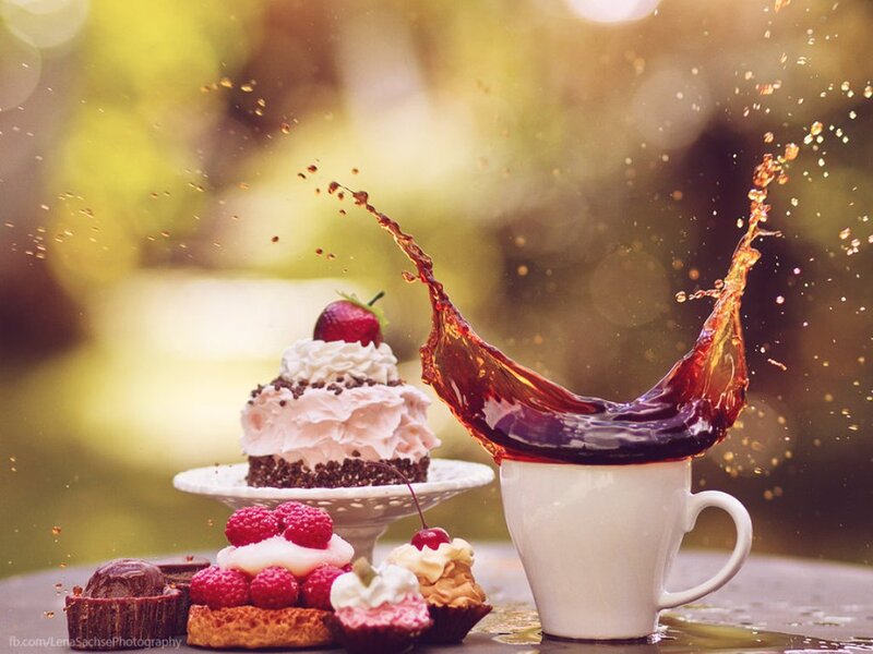 Coffee Splash with Desserts