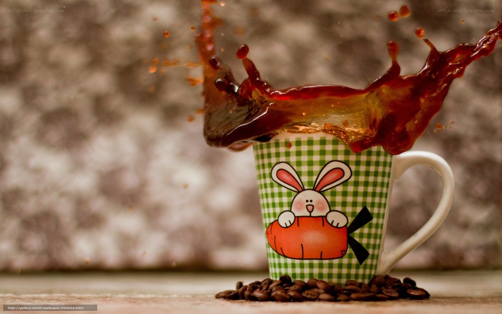 coffee splashing from mug