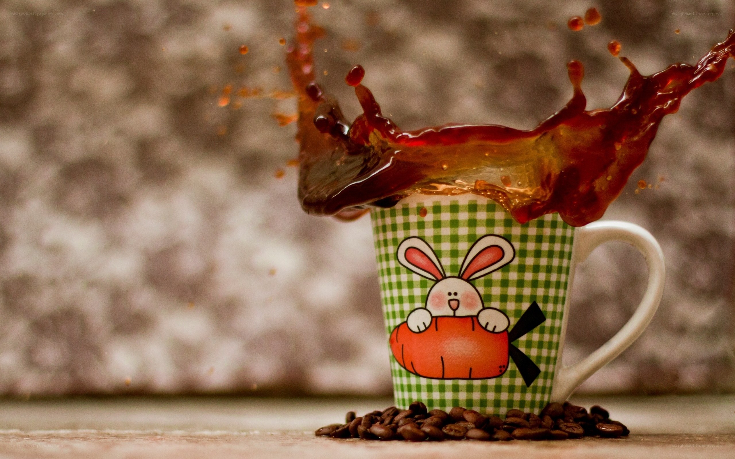 coffee splashing from mug