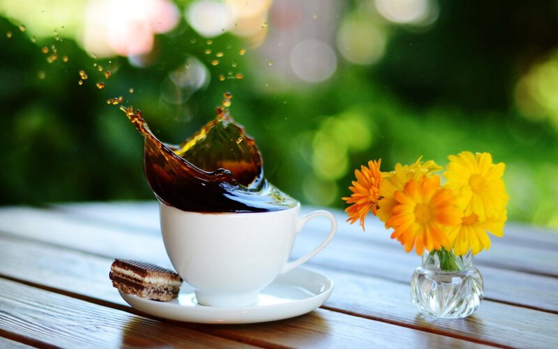 Coffee Splashing in Cup