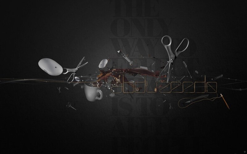 Coffee Splashing on Scissors