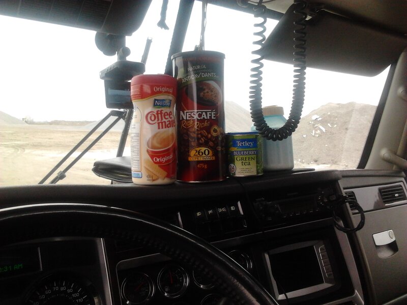 Coffee Supplies in Truck