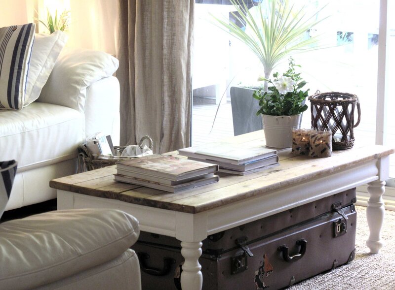 Coffee Table with Suitcase