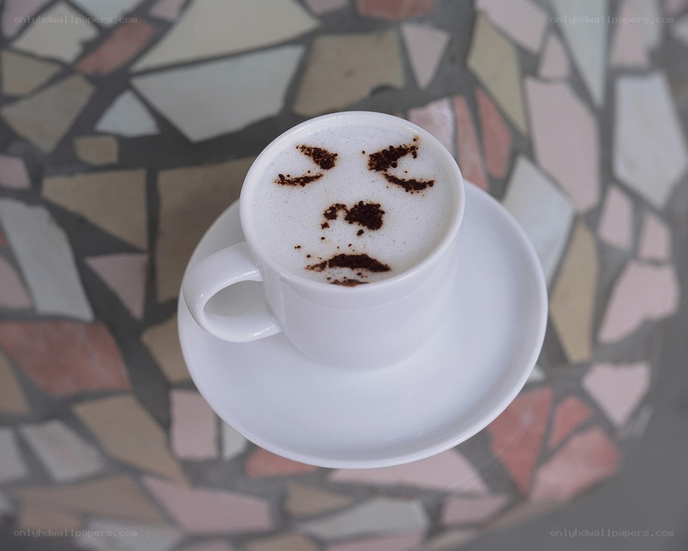 coffee with a face