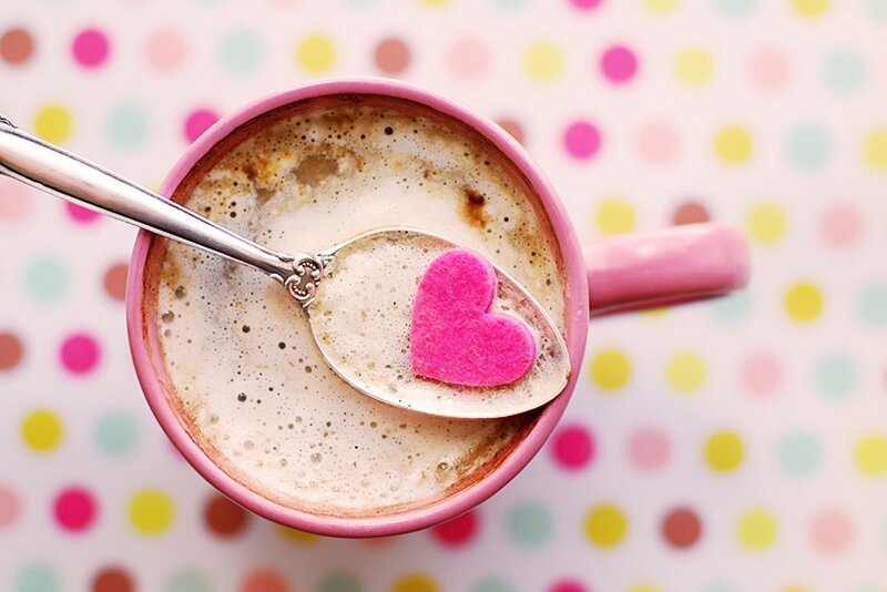 coffee with a heart