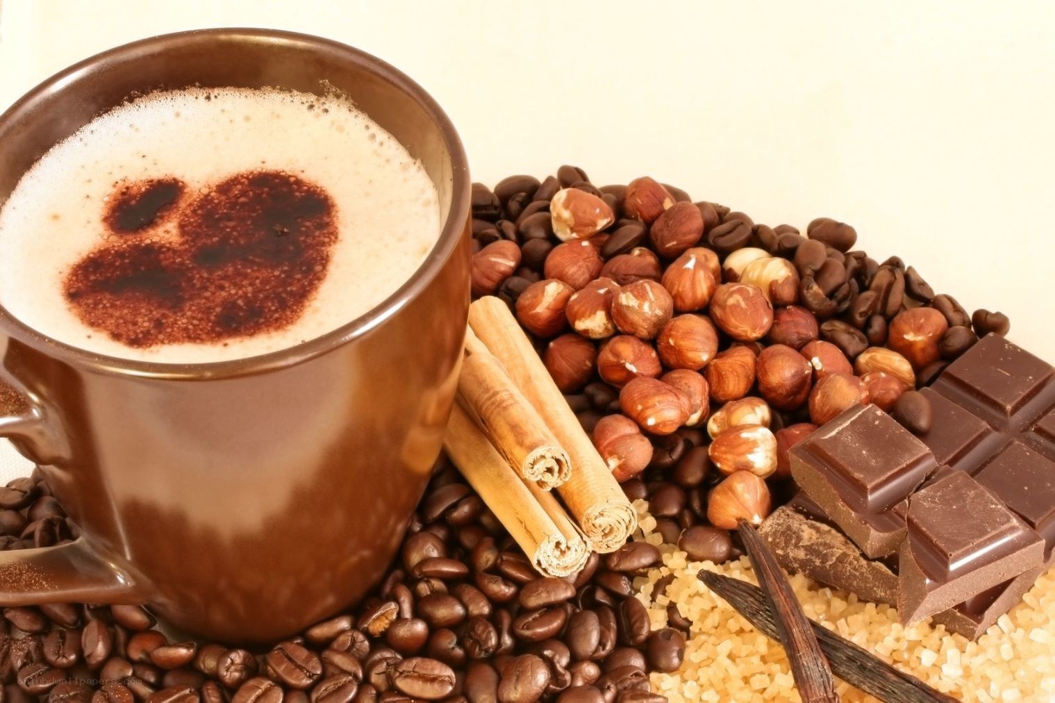 coffee with chocolate and spices