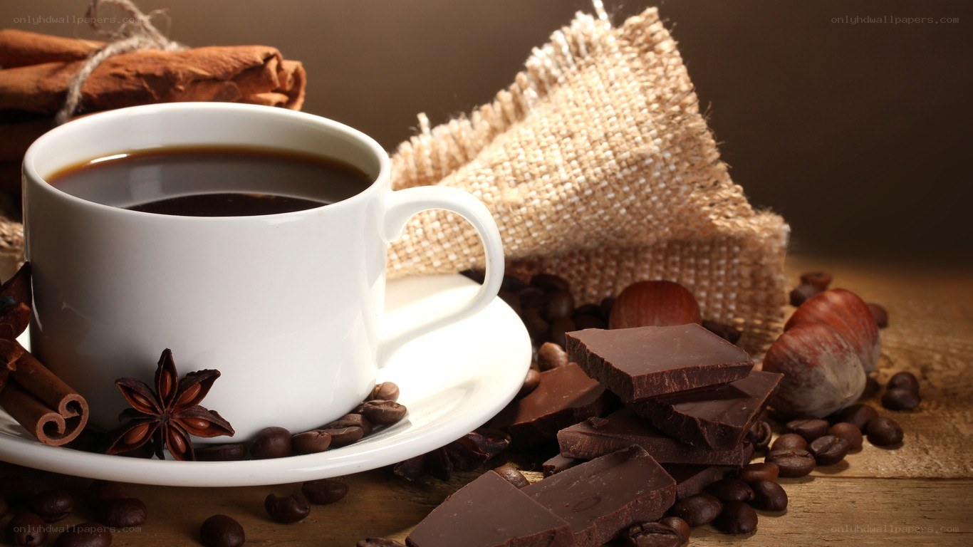 coffee with chocolate and spices
