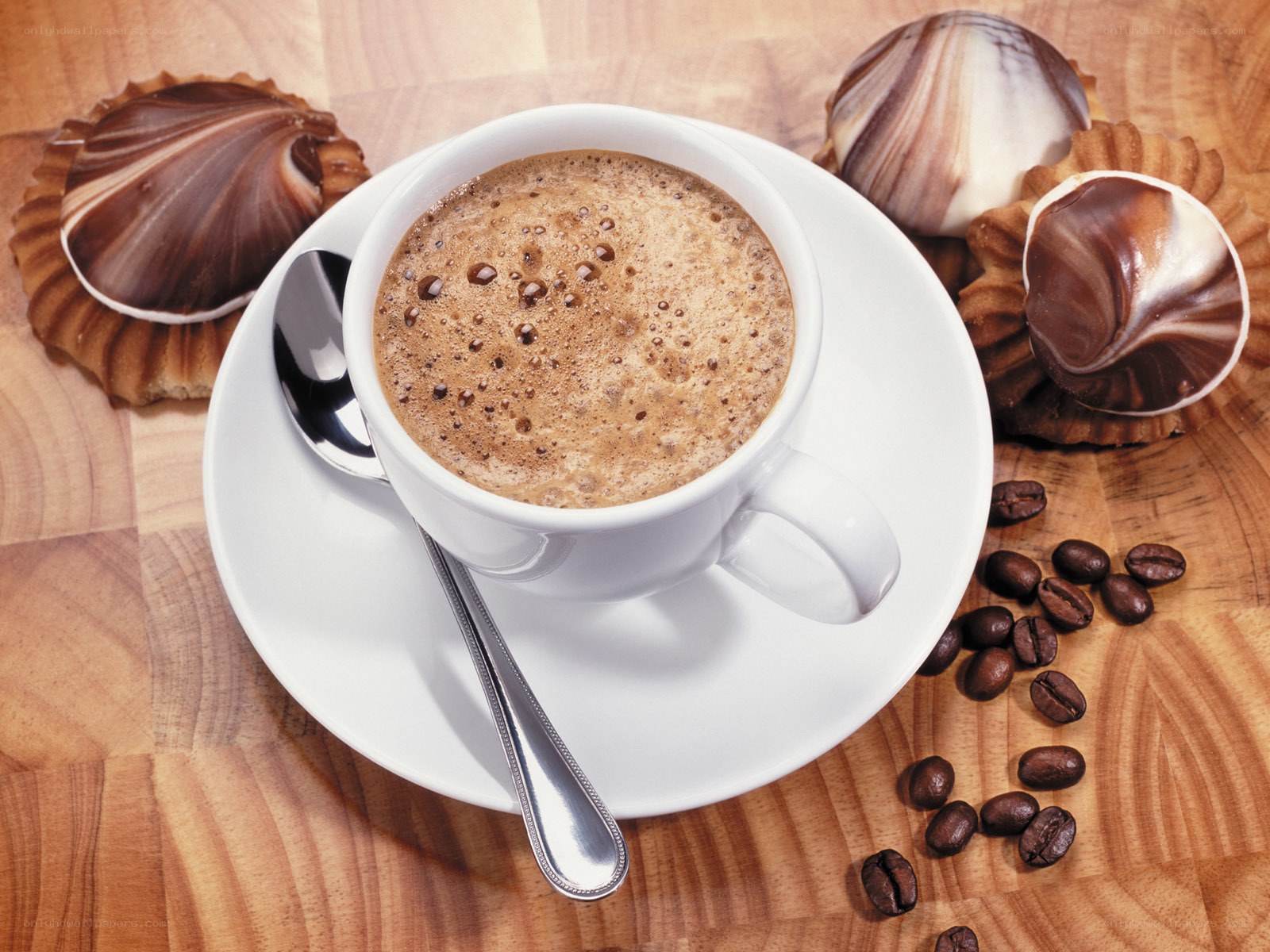 coffee with chocolate pastries