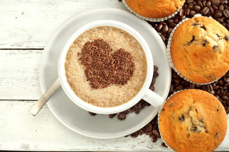 Coffee with Chocolate Shavings — Brown