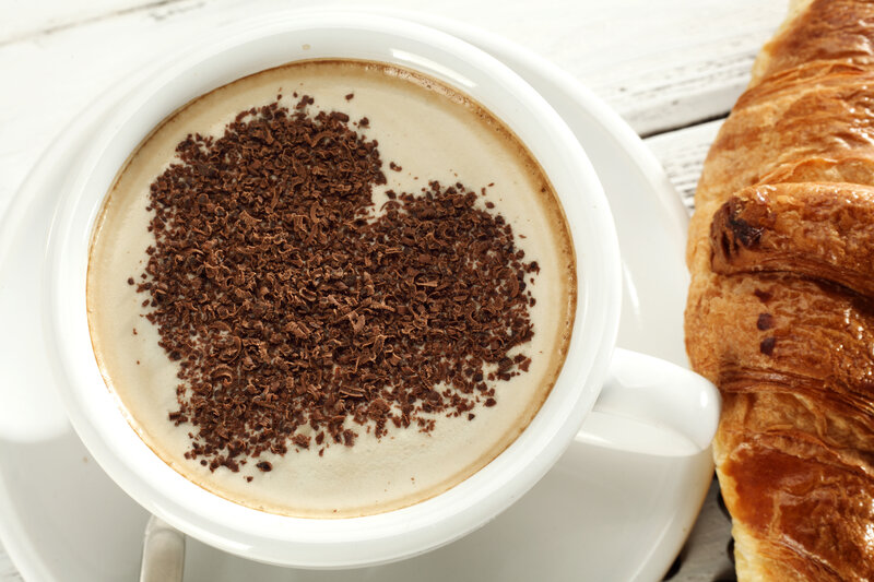 Coffee with Chocolate Shavings — White