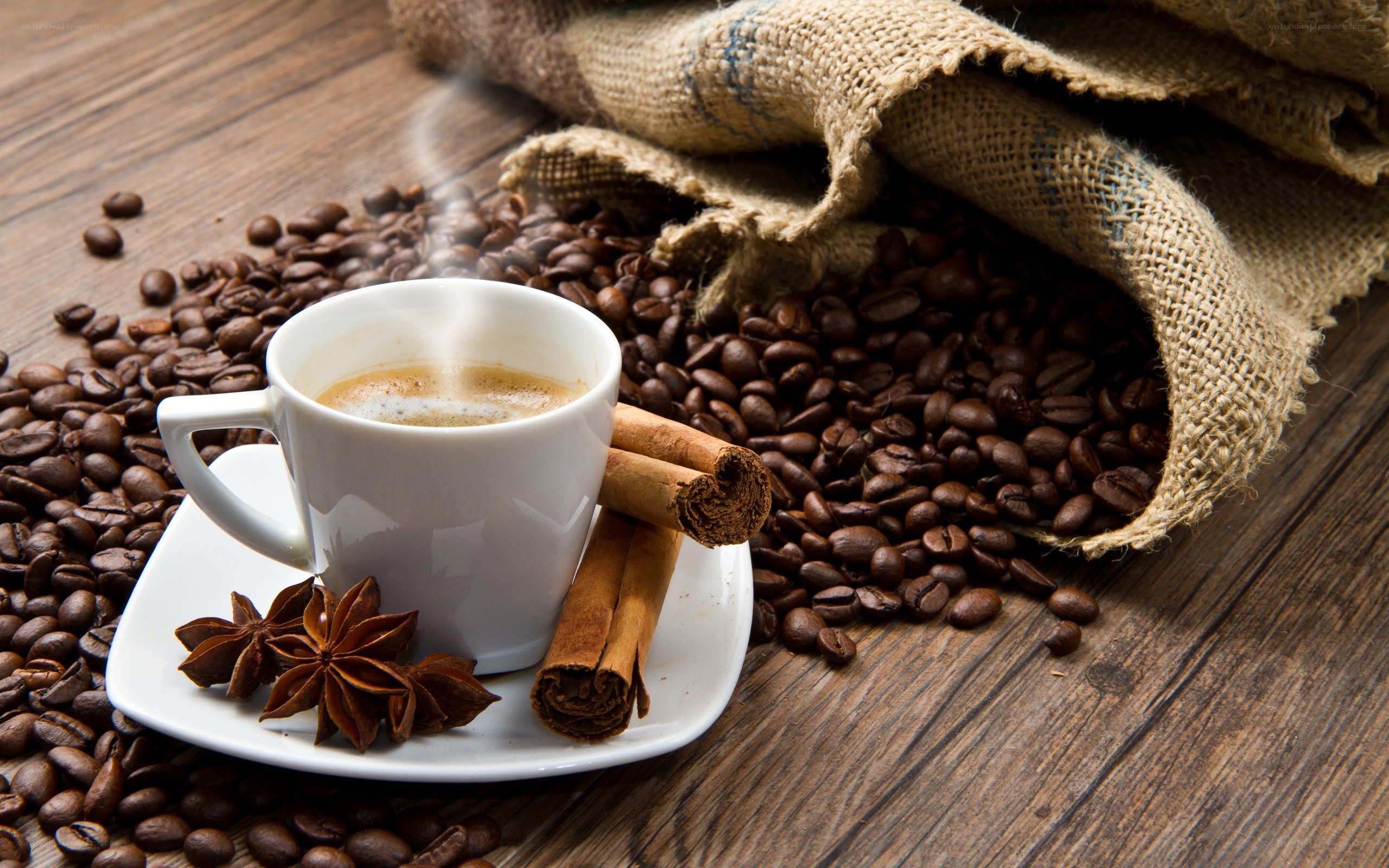 coffee with cinnamon and star anise