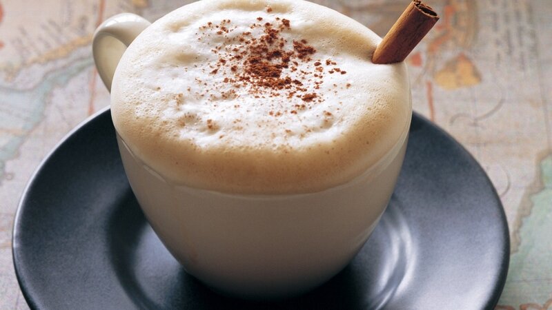 Coffee with Cinnamon Stick — White