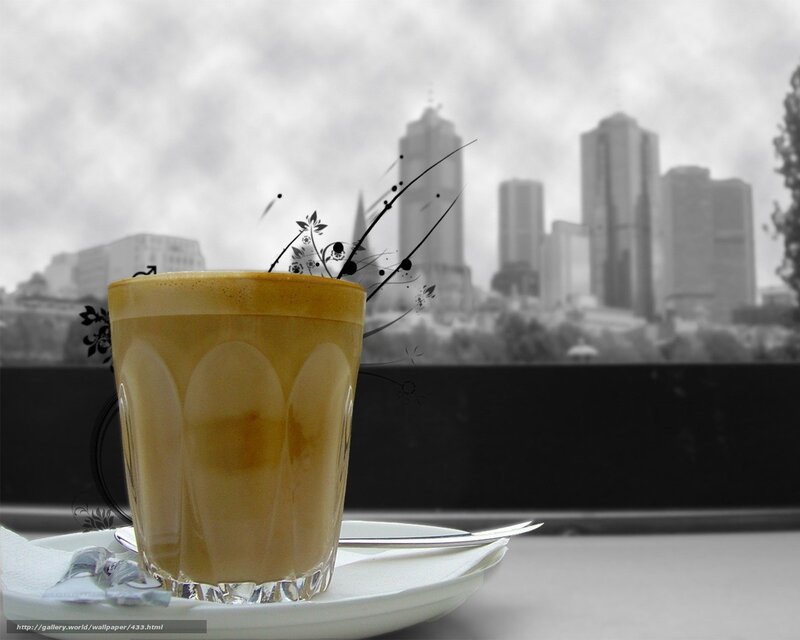 Coffee with city view