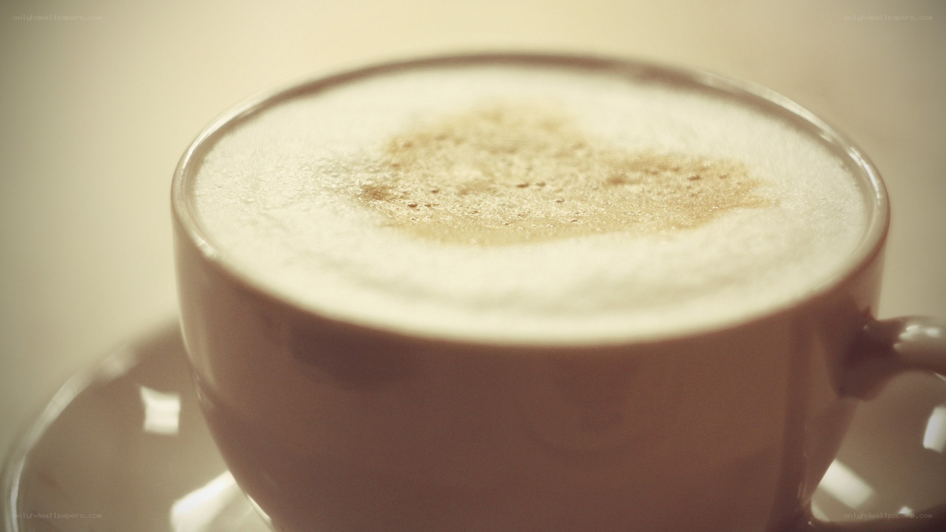 coffee with foam in a cup