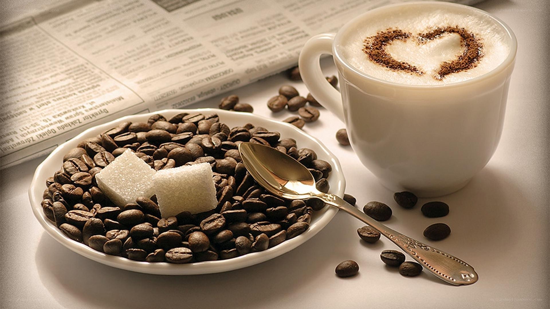 coffee with heart design