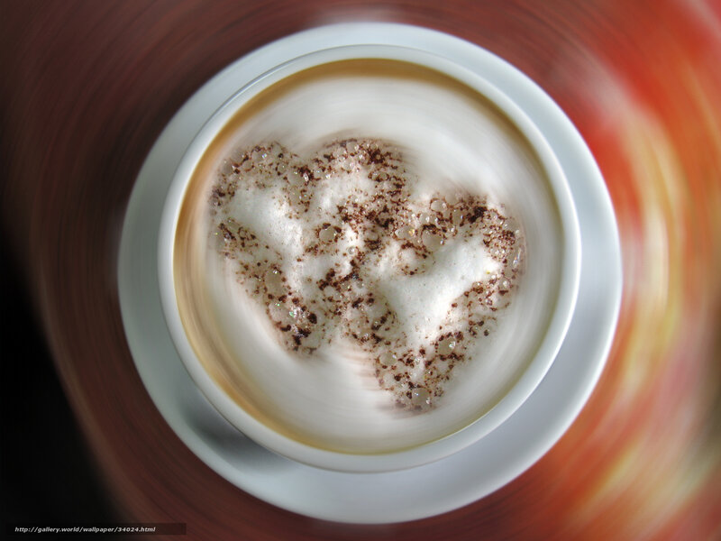 coffee with heart foam art