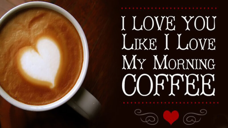 Coffee with Heart Latte Art — Brown, Cozy