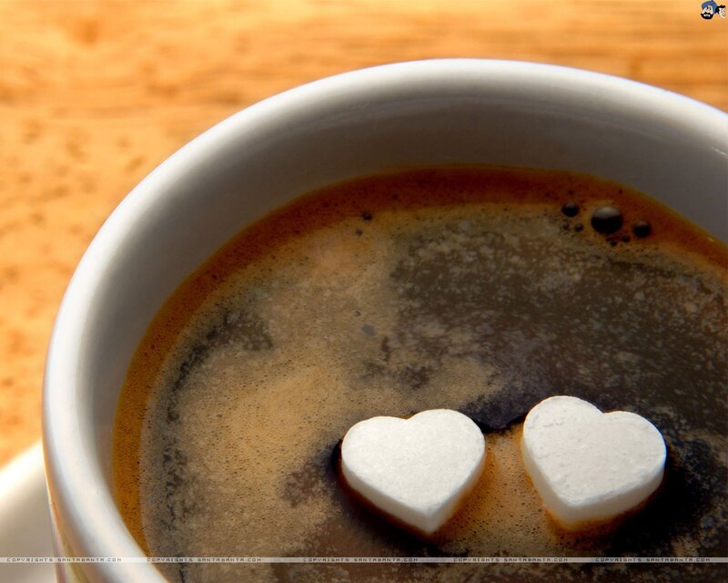 coffee with heart marshmallows
