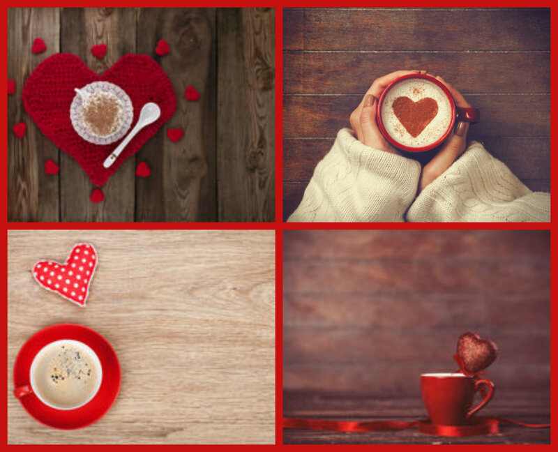 Coffee with Heart Shapes