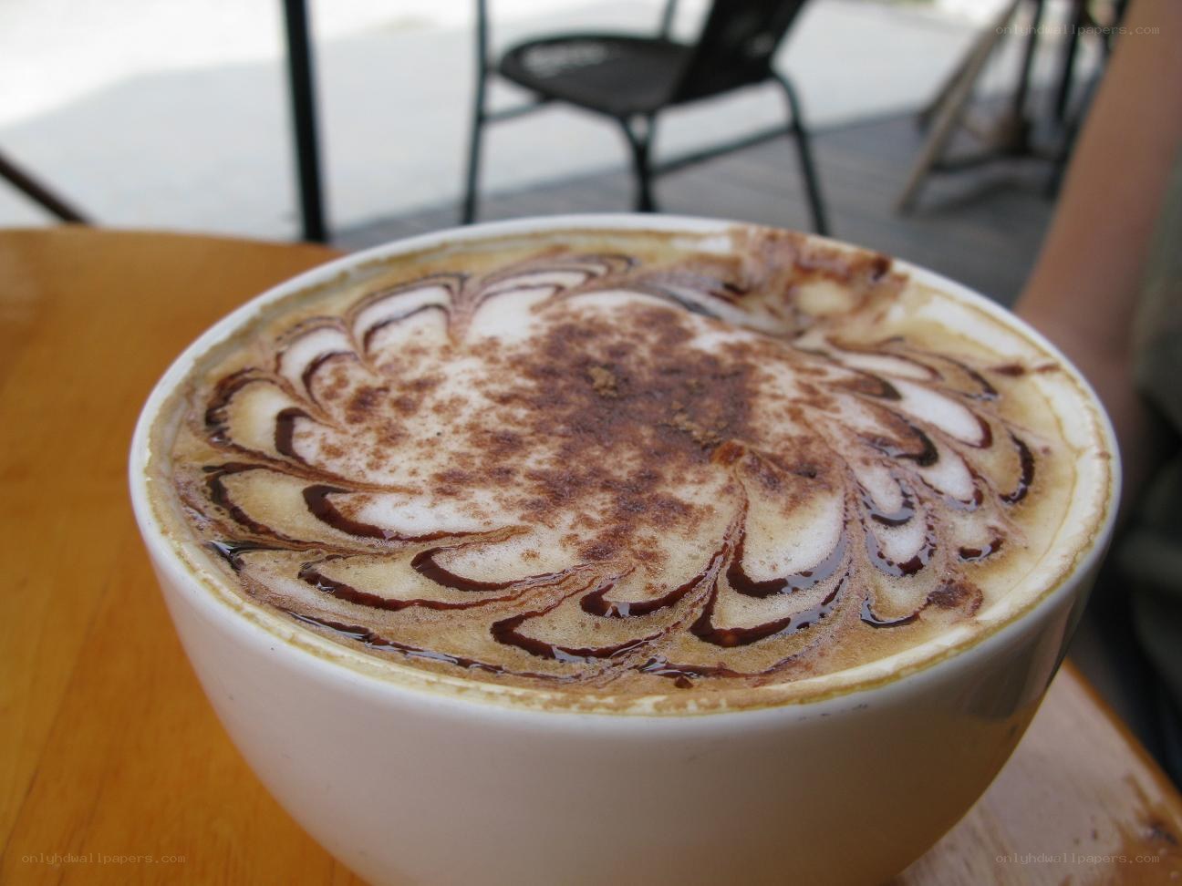 coffee with latte art