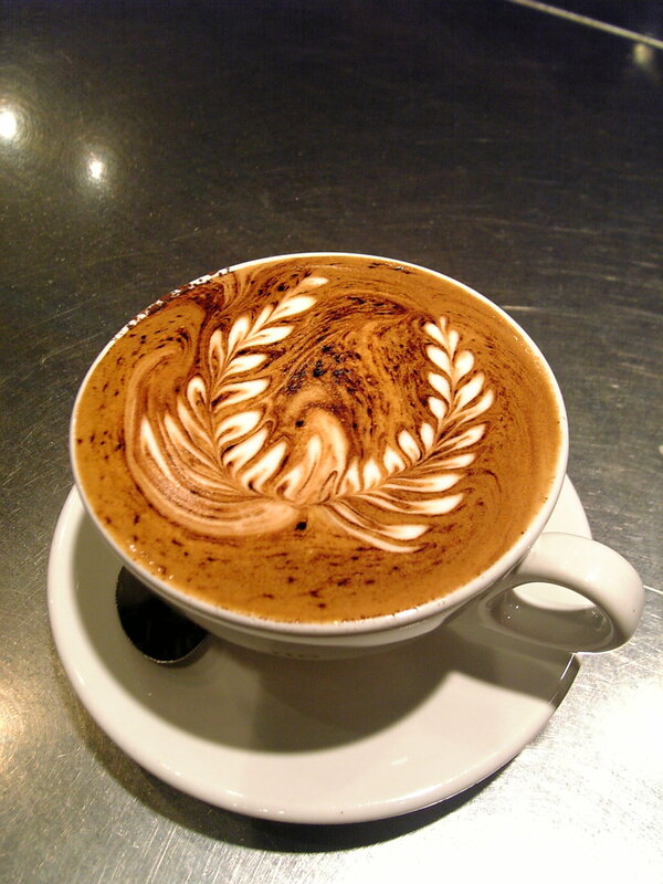 coffee with latte art