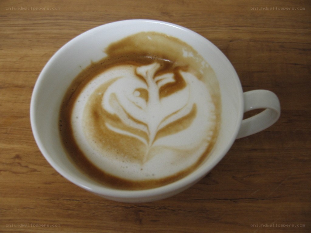 coffee with latte art