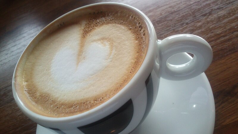 Coffee with Latte Art — Brown, Calm, Photograph, Cup