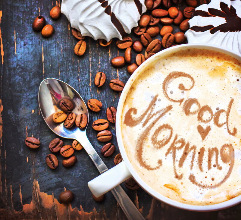 Coffee with Latte Art — Brown, Cozy, Morning