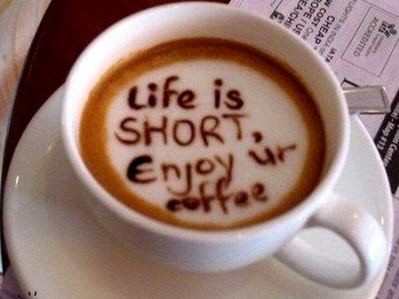 Coffee with Latte Art — White, Calm, Morning
