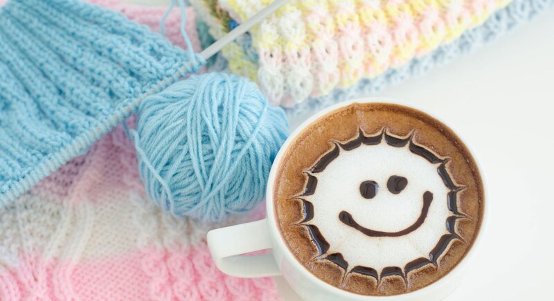 Coffee with Latte Art — White, Cozy