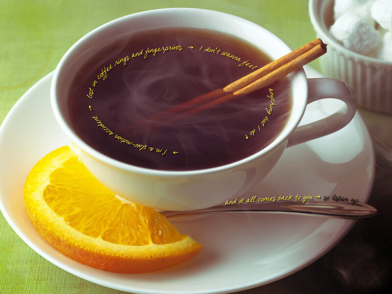 coffee with orange slice