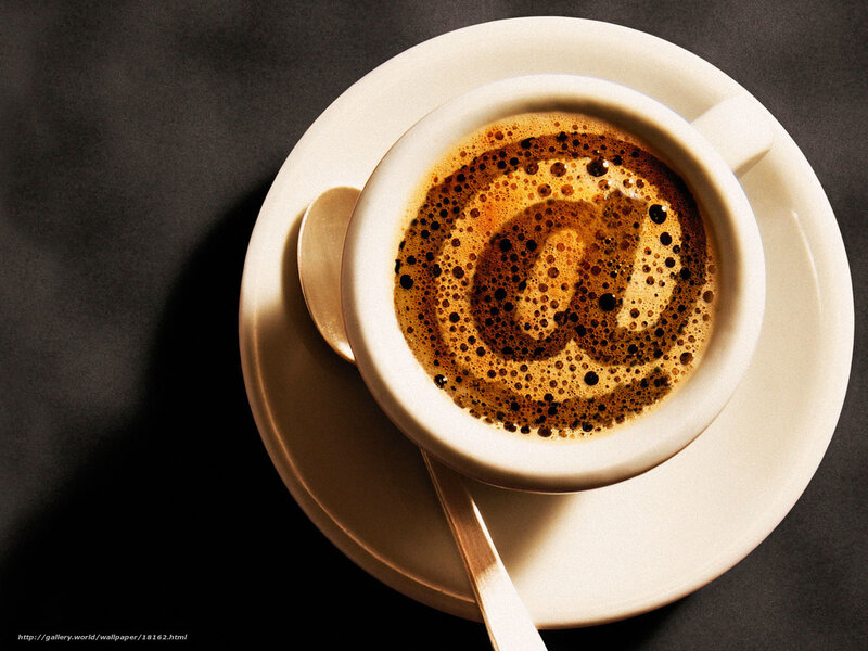 coffee with @ symbol