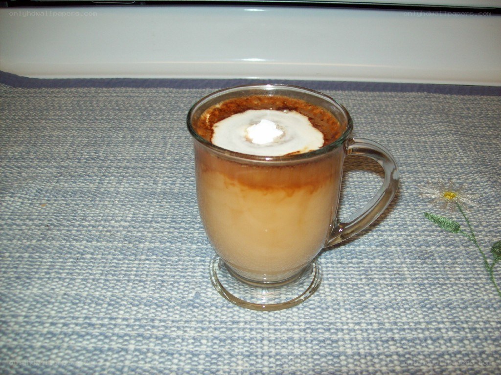 Coffee with whipped cream